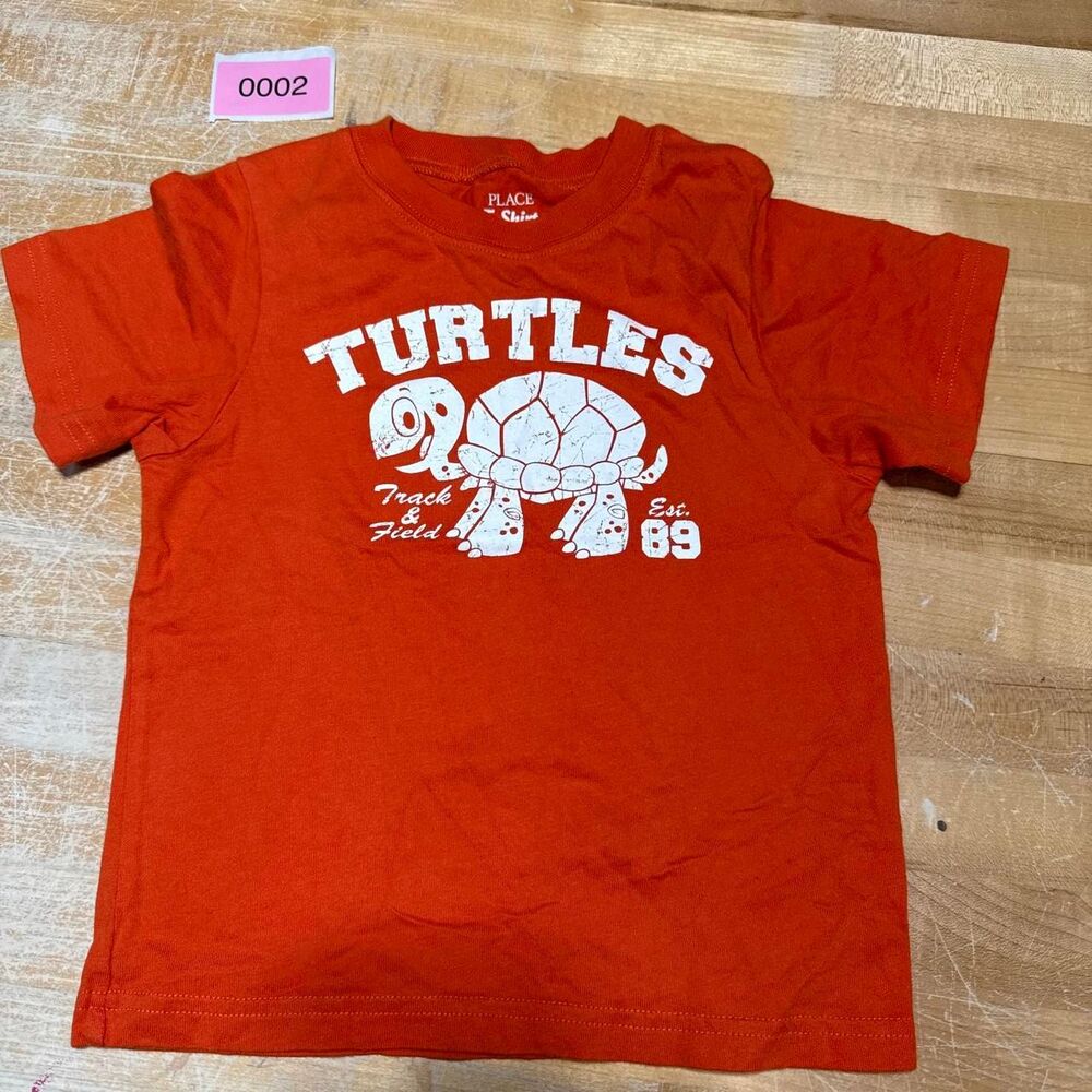 The-children-s-place Men's Orange and Red T-shirt